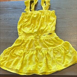 Yellow Smiley Face Dress